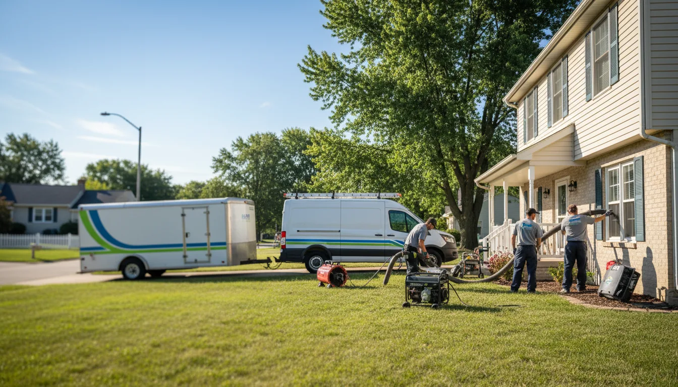 Flooded Basement Restoration And Cleanup With Repair in Du Bois, IL near me